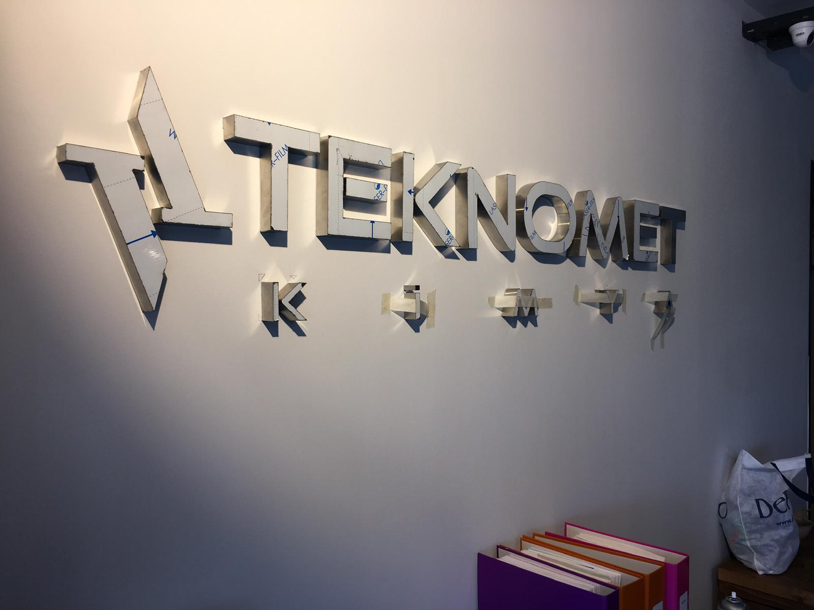 Teknomet Kimya Banko Arkası Tabelası