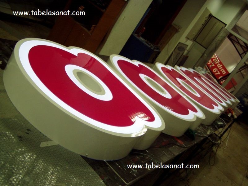 Fileli Alüminyum Kutu Harf Tabela