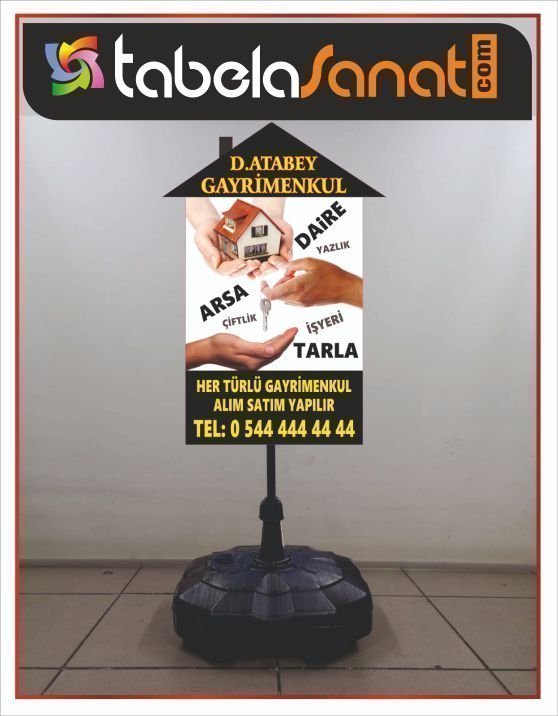 Gayrimenkul Emlakçı Tabelası