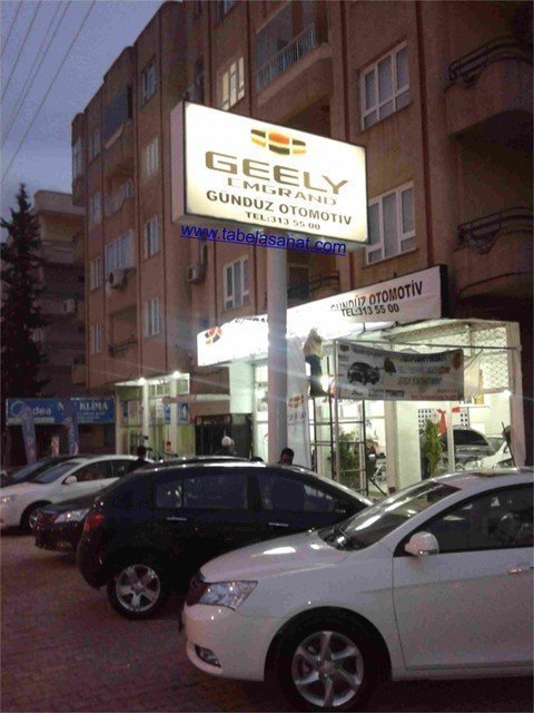 Işıklı led totem tabela