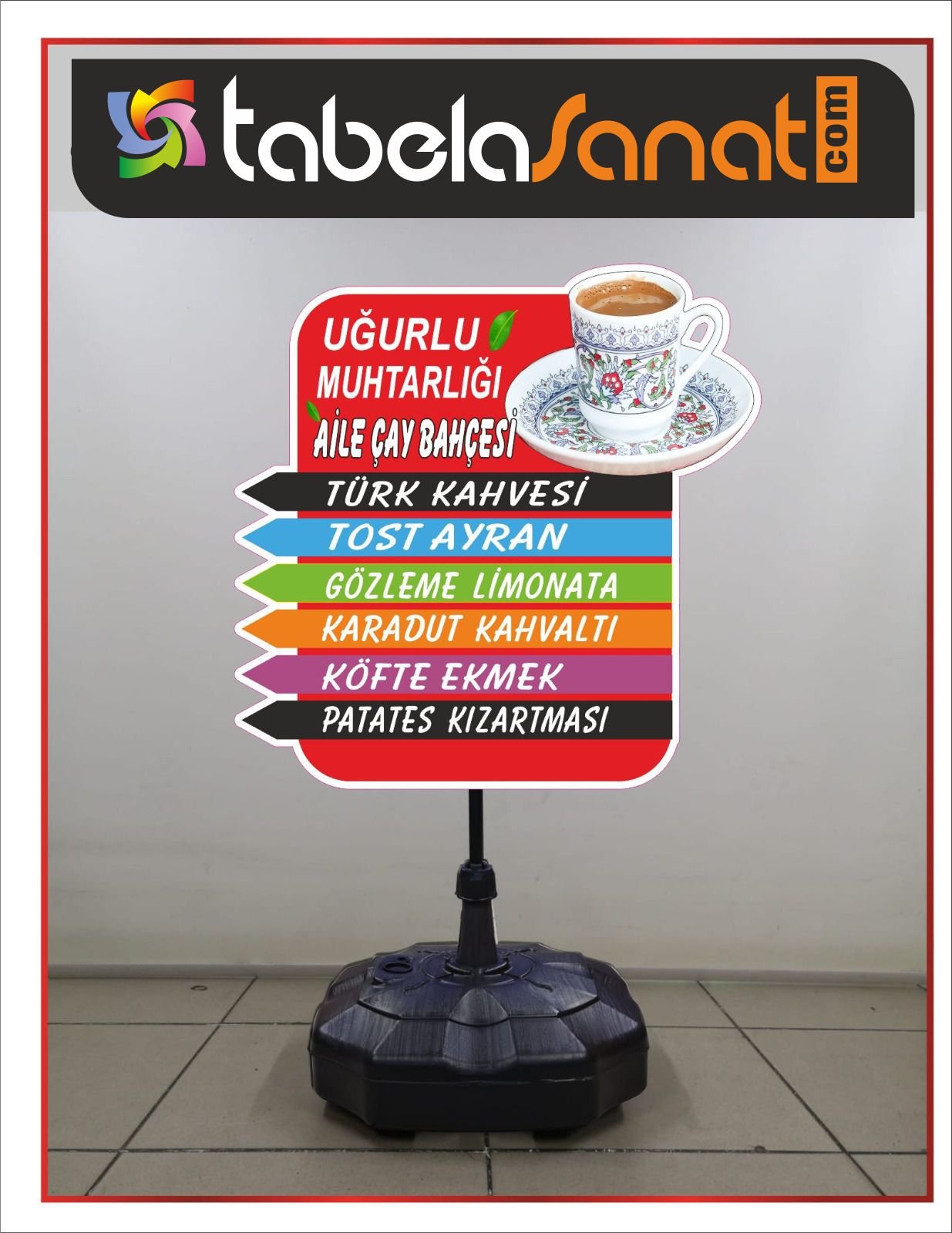 Kahveci Cafe Reklam Tabela