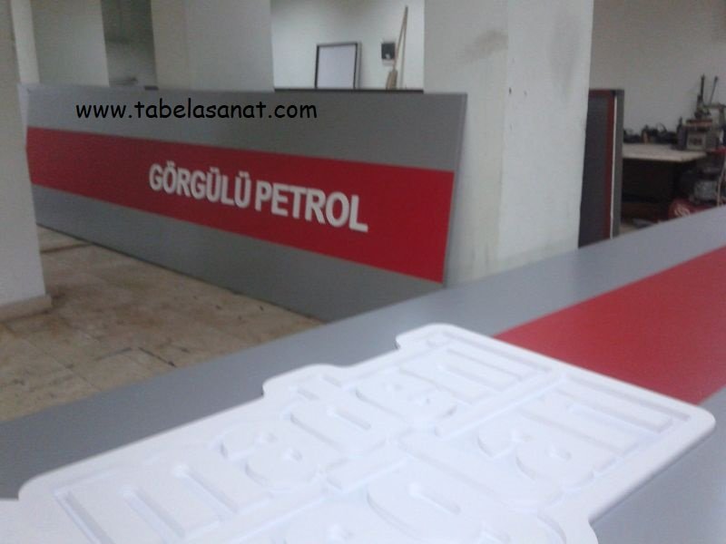 PETROL OFİSİ MADENİ YAĞLARI TABELA İMALAT GÖRSELLERİ