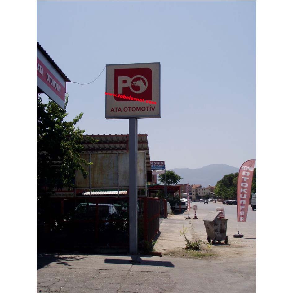 Petrol Ofisi Işıklı Totem Tabela