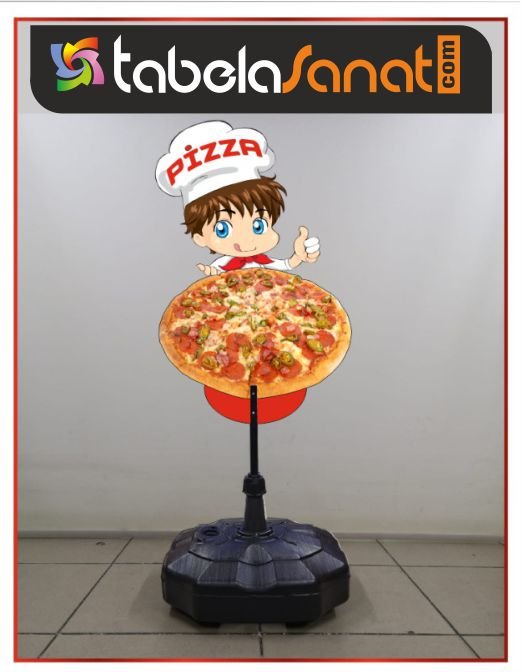 Pizzacı Kaldırım Tabelası