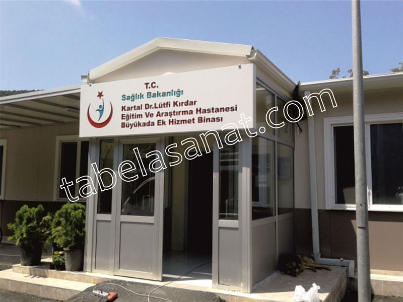 alüminyum kompozit dekupe led ışıklı tabela