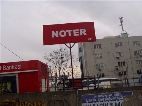 ayaklı noter tabelası tabela örnekleri