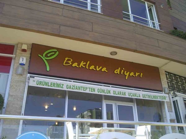 baklavacı ışıklı tabela tabelası