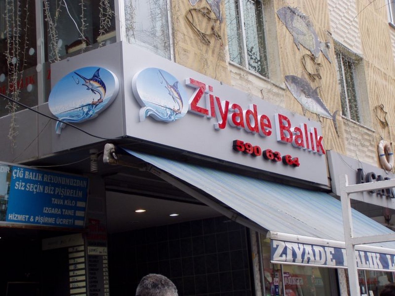 balıkçı kutu harf ışıklı tabela tabelalar