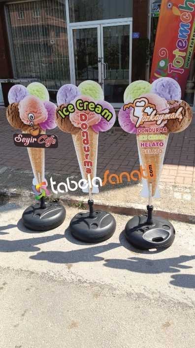 Dondurma Dondurmacı Tabela Örnekleri Modelleri