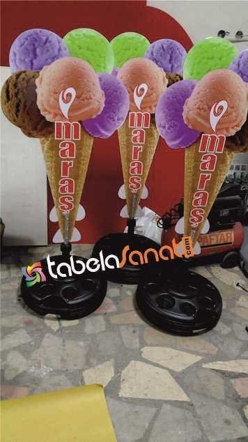 Dondurma Reklam Tabela Dubası