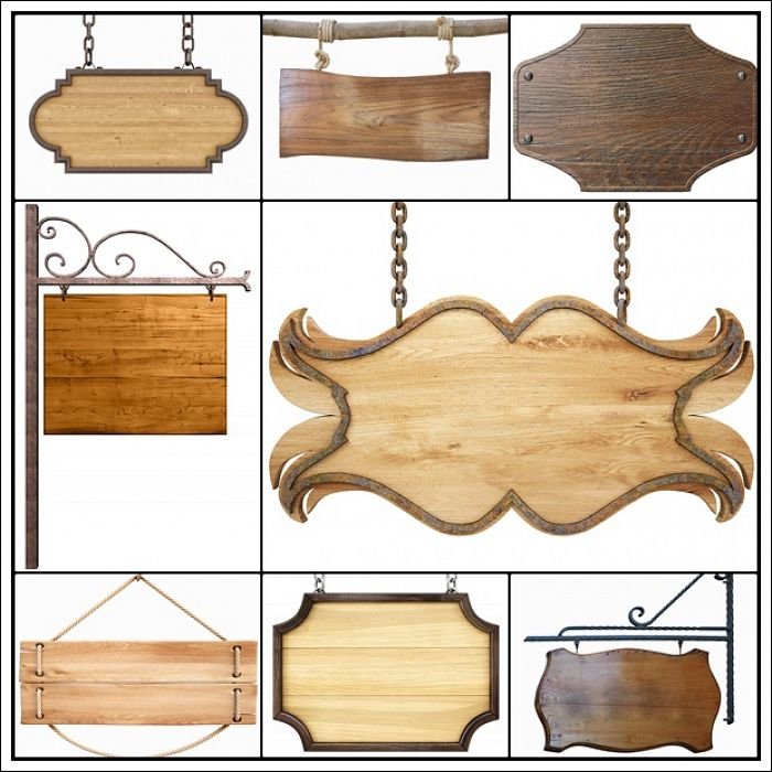 Eskitme Ahşap Tabela Örnekleri Görselleri