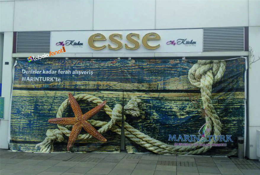 Esse Gold Krom Led Işıklı Kutu Harf Tabela