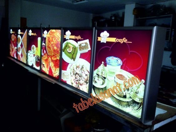 fiyat menü ışıklı tabelası tabela