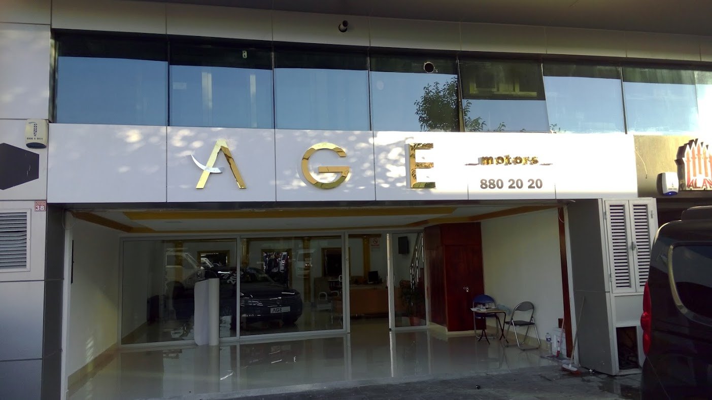 gold sarı altın krom kutu harf ışıklı tabela