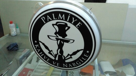 Hazır Işıklı Cafe Tabelası