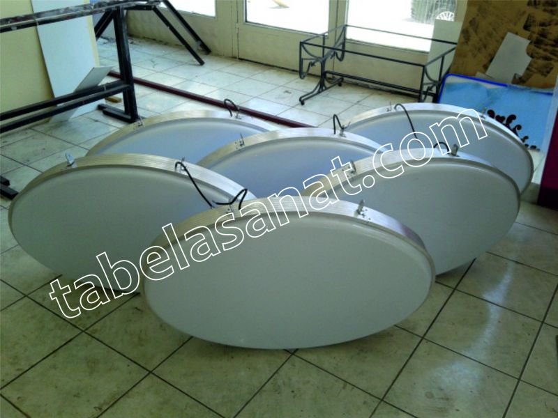 hazır ışıklı pleksi elips tabelalar