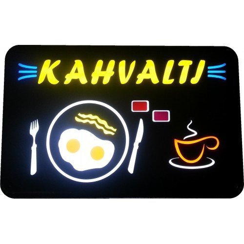 hazır led ışıklı kahvaltı tabelası