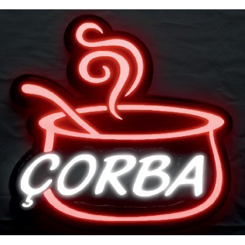 Hazır Led Işıklı Çorba Tabela Tabelası