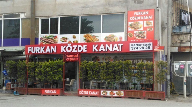 kebapcı közde kanatcı ışıklı tabelası tabela