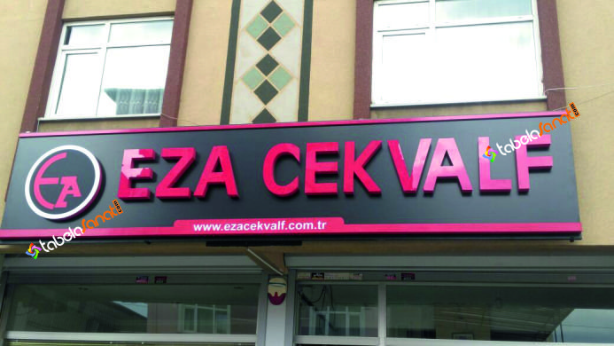 kırmızı pleksi led ışıklı kutu harf tabela