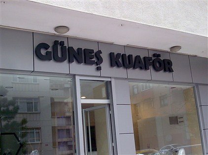 kuaför berber led ışıklı kutu harf tabela