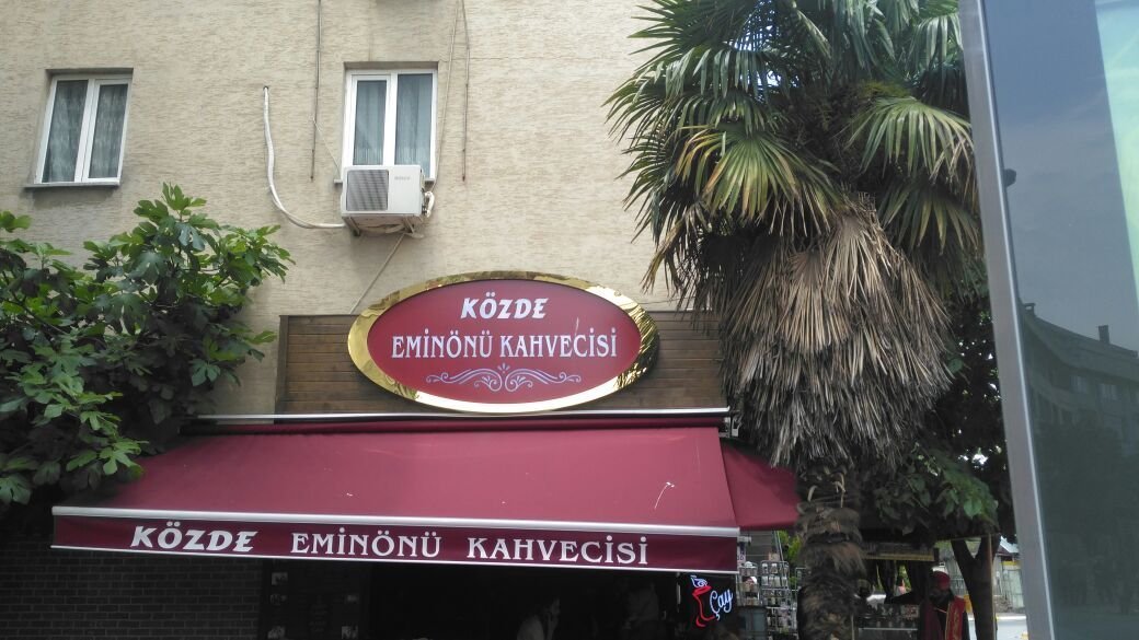 közde kahve cafe ışıklı krom pleksi tabela tabelası