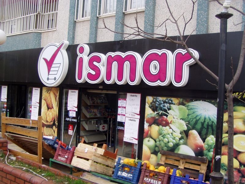 market pleksi ışıklı tabelası tabela görselleri