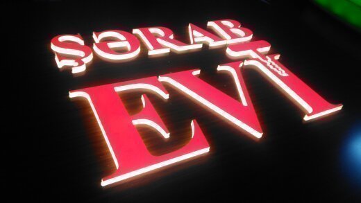 Pleksi Işıklı Kutu Harf Kabartma Tabela