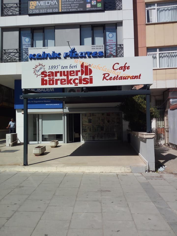 Sarıyer Börekçisi Işıklı Dekupe Tabela