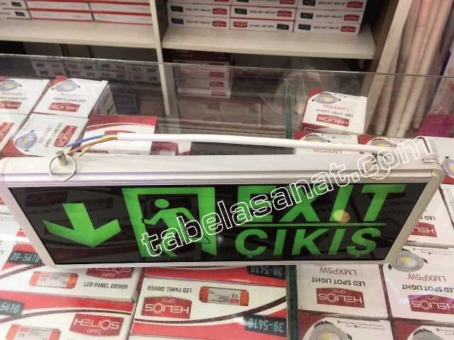 sarjlı ışıklı exıt acil çıkış tabelası
