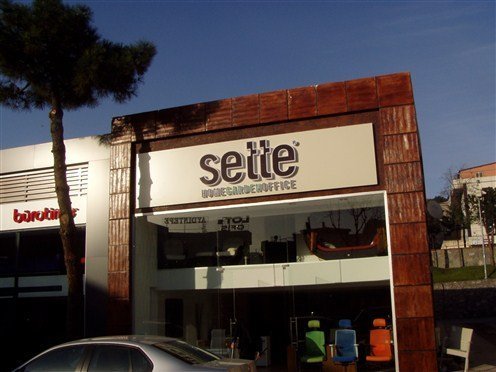 sette büro mobilya ışıklı kutu harf tabela