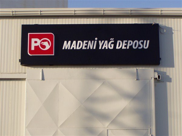 siyah alüminyum kompozit cnc kesim ışıklı tabela