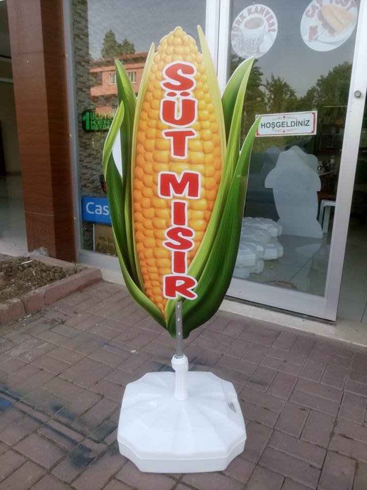 süt mısır hazır tabela reklam dubası