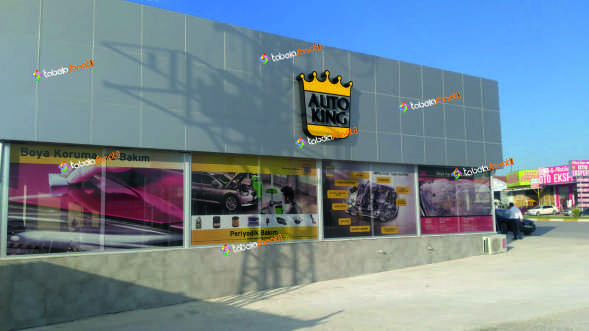 taç pleksi led ışıklı tabela