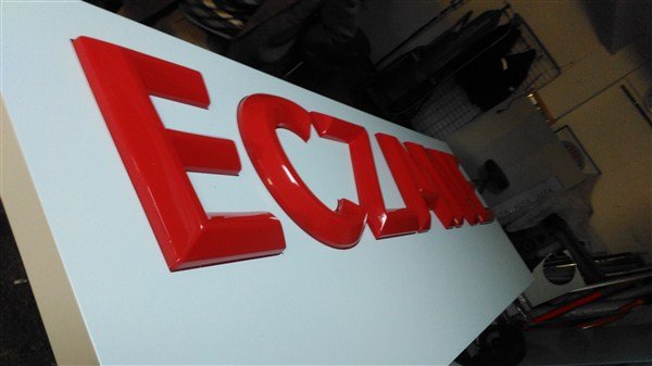 yeni model eczane ışıklı kutu harf tabela