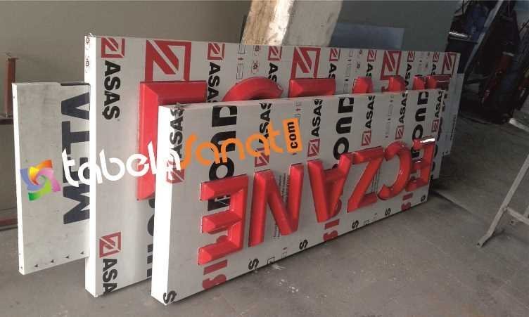 yeni model seri üretim eczane tabelası